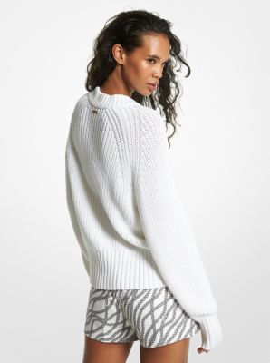 Michael kors white sweater best sale