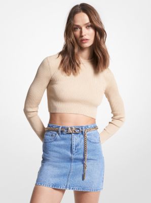 Michael kors metallic sweater sale