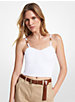 Ribbed Stretch Viscose Cropped Tank Top image number 0