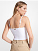 Ribbed Stretch Viscose Cropped Tank Top image number 1