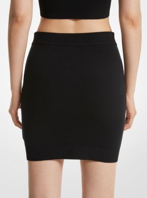 Stretch Knit Mini Skirt image number 1