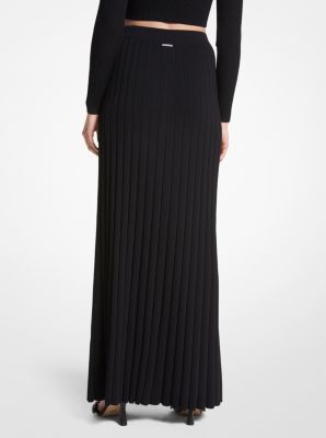 Ribbed Stretch Knit Maxi Skirt Michael Kors Canada