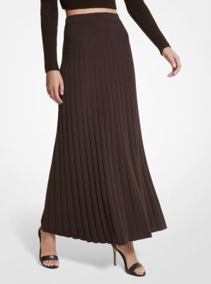 Ribbed Stretch Knit Maxi Skirt image number 0