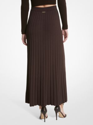 Ribbed Stretch Knit Maxi Skirt image number 1