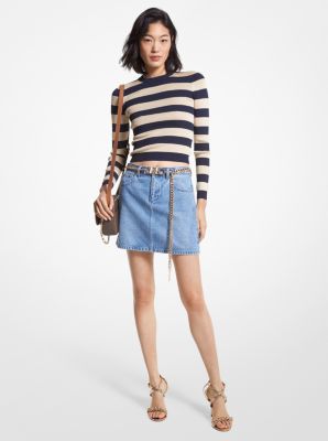 Michael kors denim skirt new arrivals