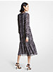 Status Print Georgette Midi Dress image number 1