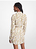 Mini-robe chemisier en crêpe georgette à imprimé de chaîne image number 1