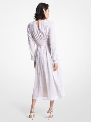 Robe en fil coupé métallisé à motif zébré image number 1