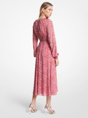 Embroidered Trim Abstract Jacquard Robe Jacket - Ready to Wear