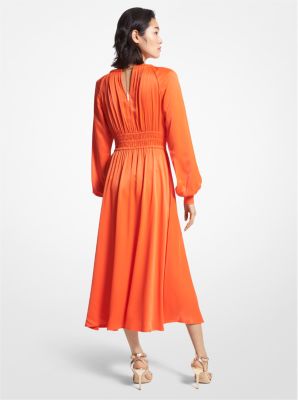 Charmeuse Cutout Midi Dress image number 1