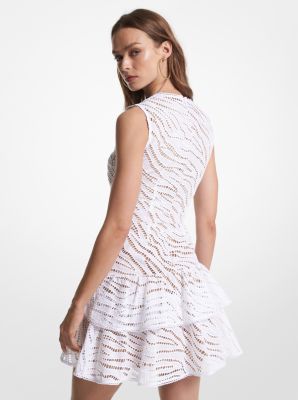 Zebra Eyelet Cotton Dress image number 1