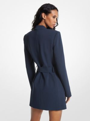 Belted Crepe Blazer Dress image number 1