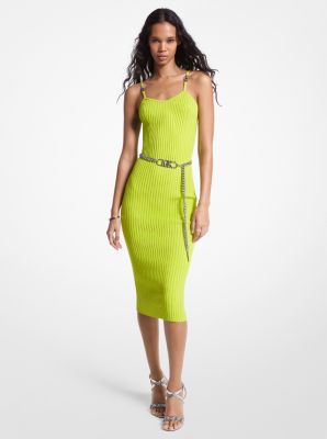 Michael Kors Ribbed Stretch Viscose Dress