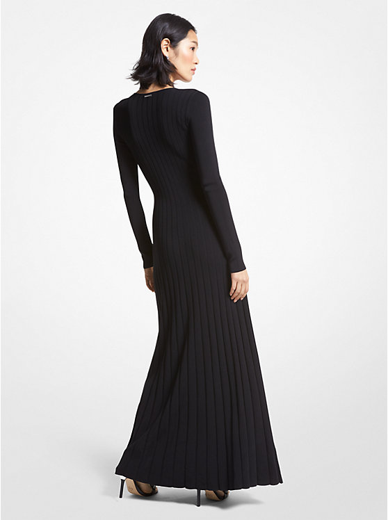 Stretch Knit Ring Maxi Dress image number 1