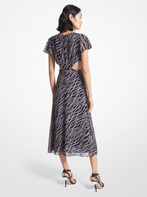 Warehouse animal 2024 print midi dress