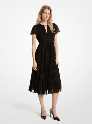 Michael kors pleated deals dress