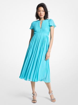 Pleated Georgette Midi Dress image number 0