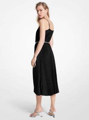 Belted slip outlet dress