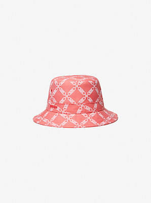 Michaelkors Empire Logo Jacquard Bucket Hat,CORAL