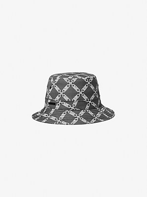 Michaelkors Empire Logo Jacquard Bucket Hat,BLACK/WHITE