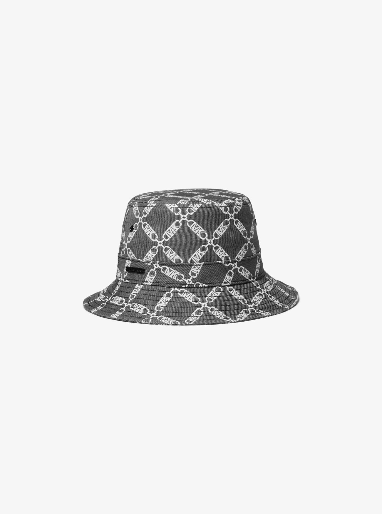 MK Empire Logo Jacquard Bucket Hat - Black - Michael Kors