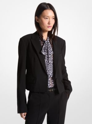 Michael kors black and white clearance jacket