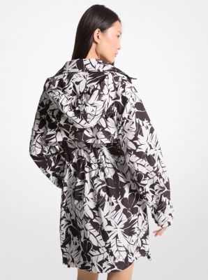 Palm Print Woven Anorak