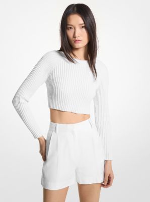 Pleated Linen Blend Shorts image number 0