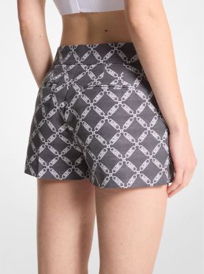 Empire Signature logo jacquard Shorts