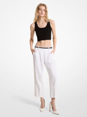 Pleated Linen Blend Pants image number 0