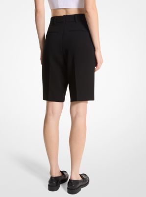 Crepe Bermuda Shorts