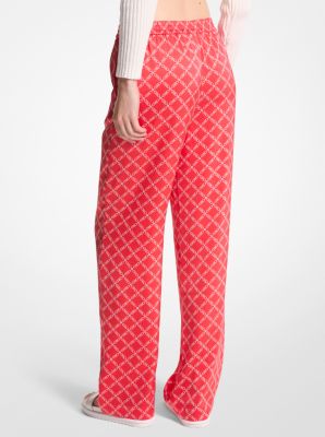 Pantalon de pyjama en satin à logo Empire