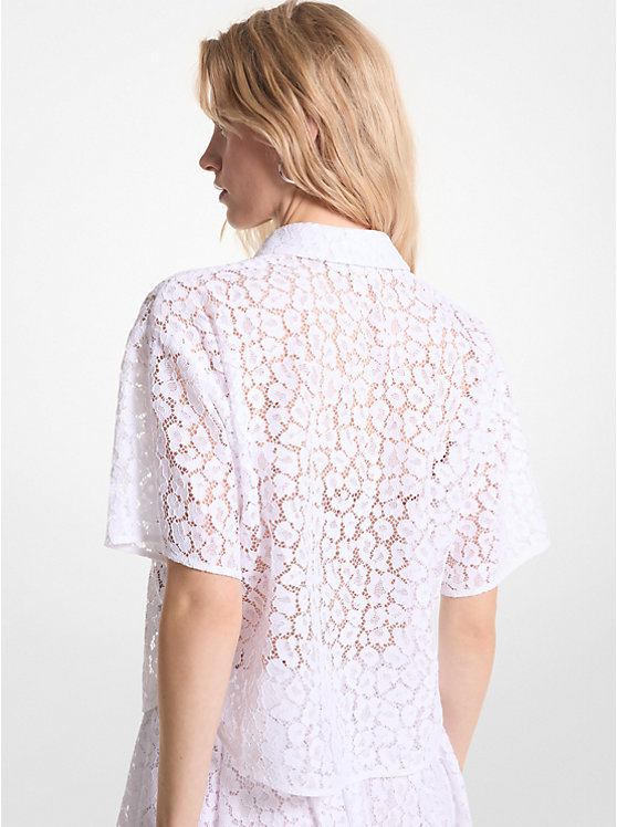 Leopard Corded Lace Shirt image number 1