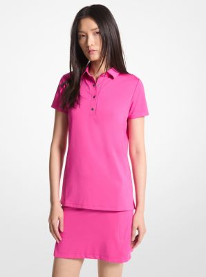Golf Tech Performance Polo Shirt in CERISE | Michael Kors