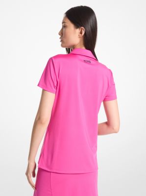 Golf Tech Performance Polo Shirt in CERISE | Michael Kors