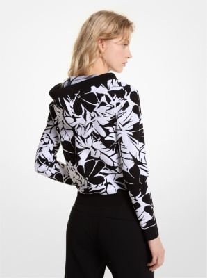 Palm Jacquard Zip-Up Hoodie | Michael Kors [US]