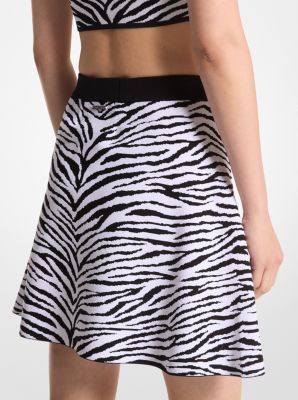 Zebra Jacquard Skirt | Michael Kors