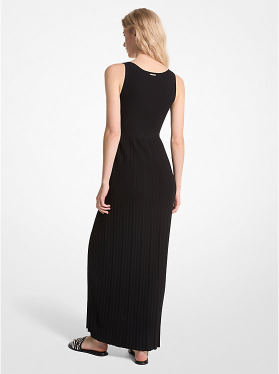 Ribbed Stretch Knit Maxi Dress image number 1