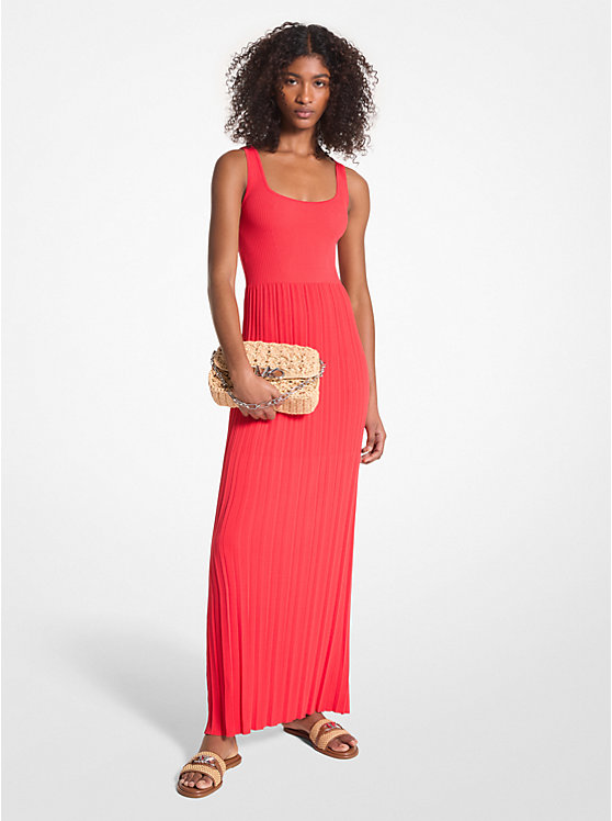 Ribbed Stretch Knit Maxi Dress image number 0