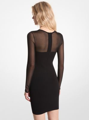 Sheer Viscose Blend Mini Dress image number 1