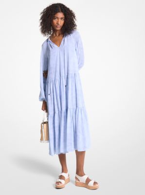 Zebra Organic Cotton Lawn Caftan Dress | Michael Kors