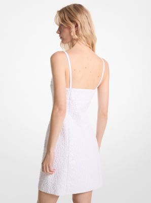 Robe nuisette en crêpe extensible à paillettes et à imprimé guépard