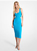 Ribbed Stretch Knit Cutout Midi Dress image number 0