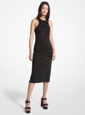 MICHAEL Michael Kors CHAIN NECK MIDI DRESS - Cocktail dress