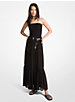 Tiered Smocked Georgette Maxi Dress image number 0