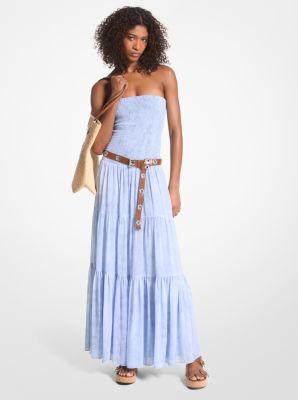 Capreze Women Curved Hem Long Dress Oversized Front Zipper Summer