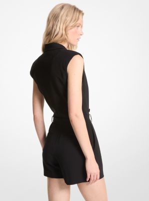 Zweireihiger Playsuit aus Krepp image number 1