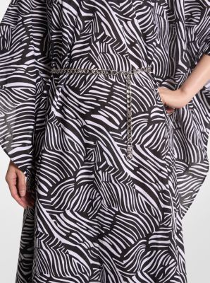 Vestido em tela de algodão orgânico zebra image number 2