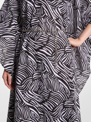 Zebra Organic Cotton Lawn Caftan Dress | Michael Kors