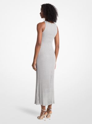Metallic Knit Ring Halter Dress | Michael Kors [US]